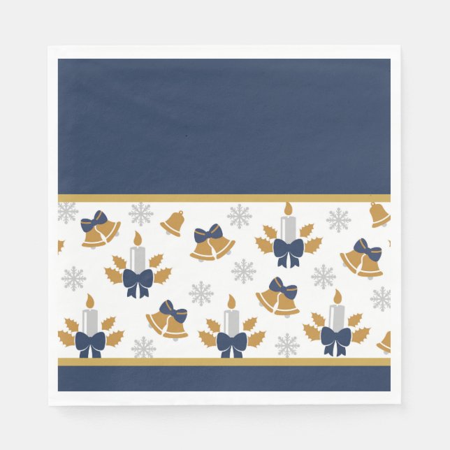 Servilleta De Papel Velas de Navidad (Anverso)