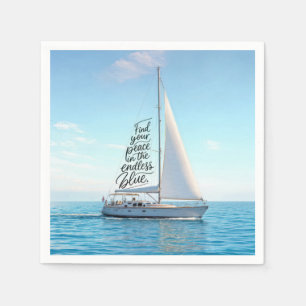 Servilleta De Papel Velero con una cita inspiradora