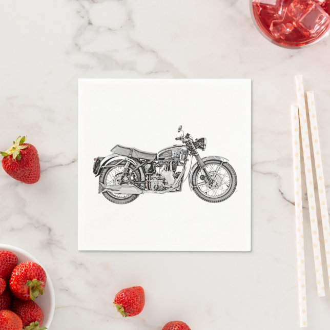 Servilleta De Papel Velocette Venom Motorcycle Paper Napkins (In situ)