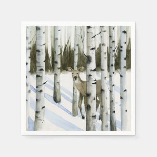 Servilleta De Papel Venado en la nieve