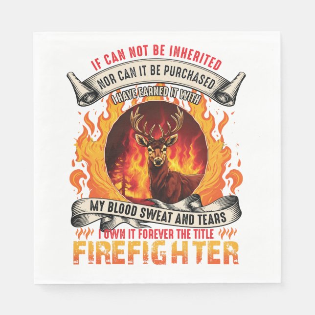 Servilleta De Papel Vendedor de bomberos (Anverso)
