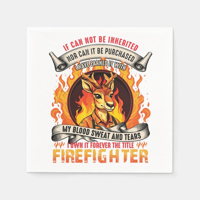 Servilleta De Papel Vendedor de bomberos (Anverso)