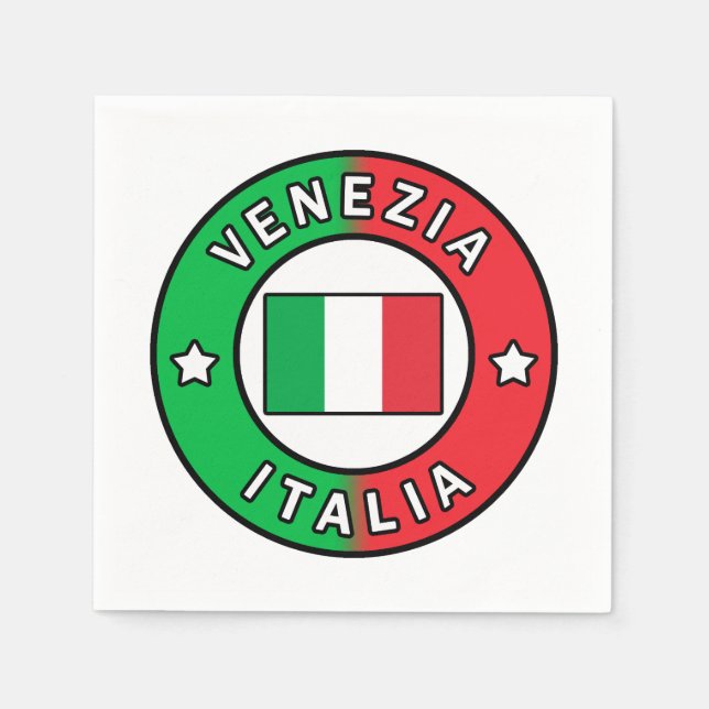 Servilleta De Papel Venecia Italia (Anverso)