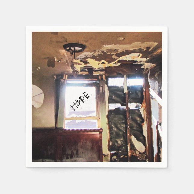 Servilleta De Papel Ventana de la pobreza (Anverso)