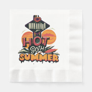 Servilleta De Papel Verano Caliente Gótico Chic 