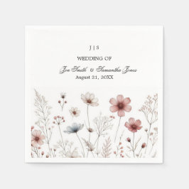 Servilleta De Papel Verano de boho floral simple