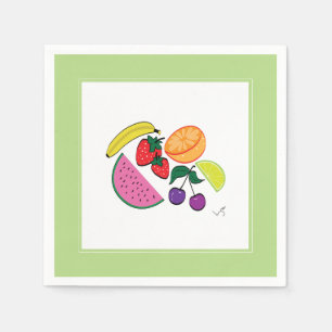 Servilleta De Papel Verano de frutas coloridas, Guay, diversión