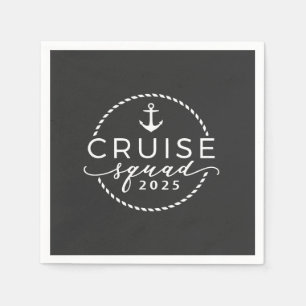 Servilleta De Papel Verano De La Familia Cruise Squad 2025