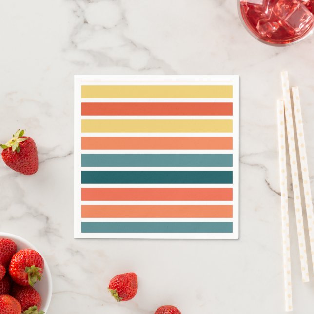 Servilleta De Papel Verano de las franjas '77 (In situ)