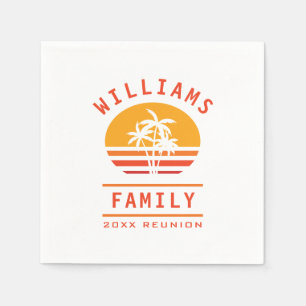 Servilleta De Papel Verano divertido vacaciones Reunión de la Familia 