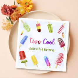 Servilleta De Papel Verano dos Guay Popsicle 2ª Napkins de Cumpleaños