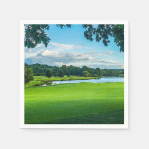 Servilleta De Papel Verano En El Campo De Golf