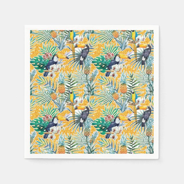 Servilleta De Papel Verano tropical (Anverso)