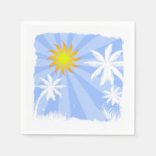 Servilleta De Papel Verano tropical (Anverso)