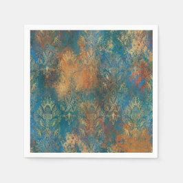 Servilleta De Papel Verde azulada Cooper Patina