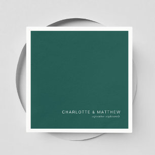 Servilleta De Papel Verde azulado moderno