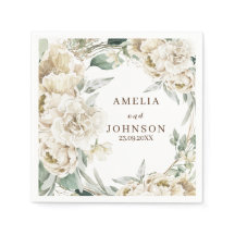 Verde botánico negro simple boda de invierno