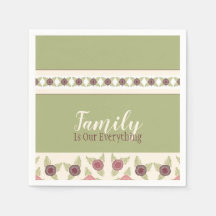 Verde claro y rosa suave