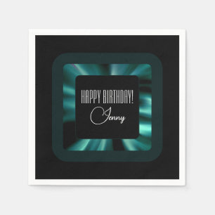 Servilleta De Papel Verde esmeralda moderno