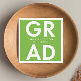 Servilleta De Papel Verde lima | Graduación negrita