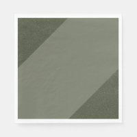 Servilleta de papel verde musgo en diagonal