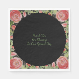 Servilleta De Papel Verde negro y Borgoña