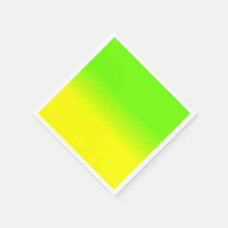 Servilleta De Papel Verde neón y Amarillo neón Ombré Desvanecimiento d