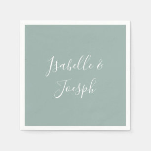 Servilleta De Papel Verde salvia   Boda Napkins