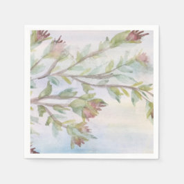 Servilleta De Papel Verde verde azulado y Borgoña