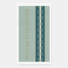 Servilleta De Papel Verde verde azulado y suave