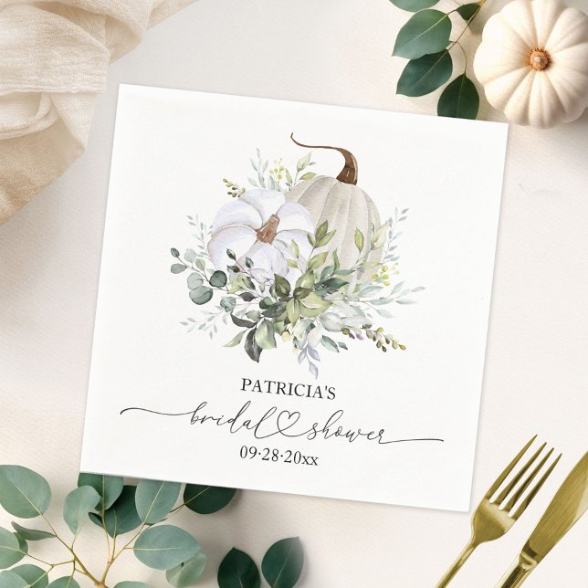 Servilleta De Papel Verdor Calabaza Caída Ducha Bridal (Subido por el creador)
