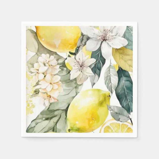 Servilleta De Papel Verdor de cítricos (Anverso)