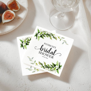 Servilleta De Papel Verdor Eucalyptus Bridal Shower