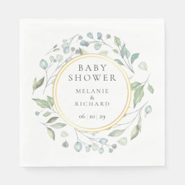 Servilleta De Papel Verdor Parejas de Garland Baby Shower/Sprinkle
