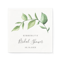 Verdor Rústico Elegante Ducha Botánica Bridal