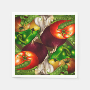 Servilleta De Papel Verduras y Hierbas Orgánicas Verduras Naturales Co