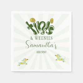 Servilleta De Papel Verduras y Martinis divertidos Fiesta de cumpleaño