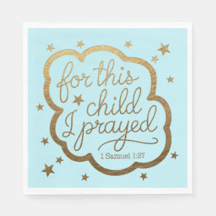 Servilleta De Papel Verso biblial de 1 Samuel 1:27