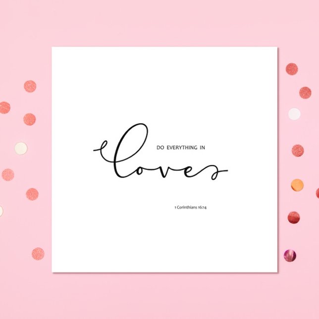 Servilleta De Papel Verso de la Biblia sobre el amor blanco (Subido por el creador)