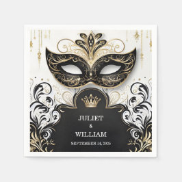 Servilleta De Papel Vestido Código Vrom Vestimenta Masquerade Ball Bod