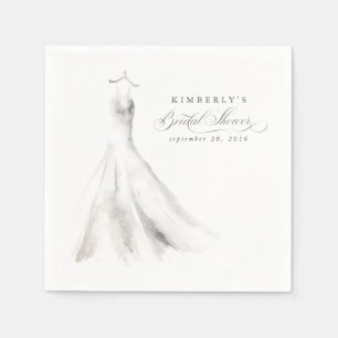 Servilleta De Papel Vestido de Novia Soñador Elegante Boho