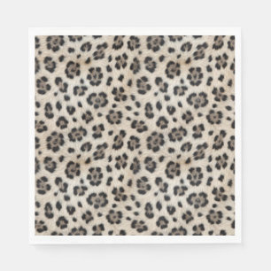 Servilleta De Papel Vete Salvaje Leopardo de las Nieves Calidez Aspect
