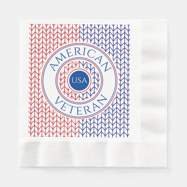 Servilleta De Papel VÉTERAN ESTADOUNIDENSE Cocina servilletas de papel (Anverso)