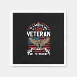 Servilleta De Papel veterano del ejército