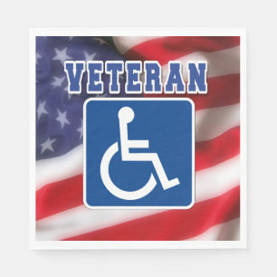 Servilleta De Papel Veteranos discapacitados de los Estados Unidos