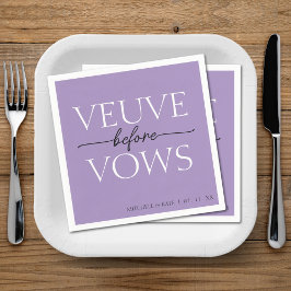 Servilleta De Papel Veuve Antes De Vows Lavender Ducha Morada Británic