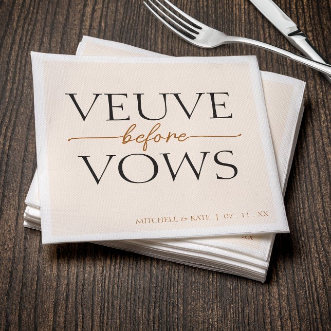 Servilleta De Papel Veuve Antes De Vows Tan Brown Bridal Shower (Veuve Before Vows Tan Brown Bridal Shower Napkins
)