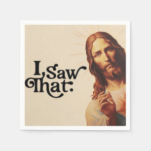 Servilleta De Papel Vi Eso, Jesús Art, Vi Ese Jesús