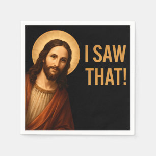 Servilleta De Papel Vi La Cita Cristiana Graciosa De Jesús