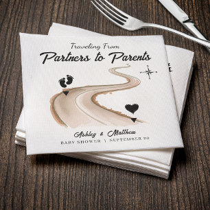 Servilleta De Papel Viajar de partners a padres Baby Shower